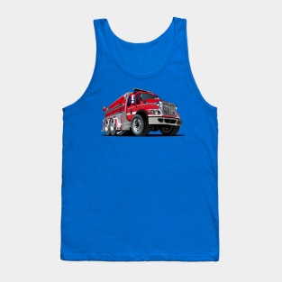 Cartoon firetruck Tank Top